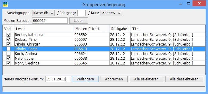 Gruppenverl�ngerung